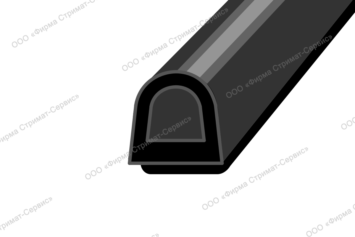 SD-1010  (черный) 60м 10*10мм уплотнитель (6шт/уп)