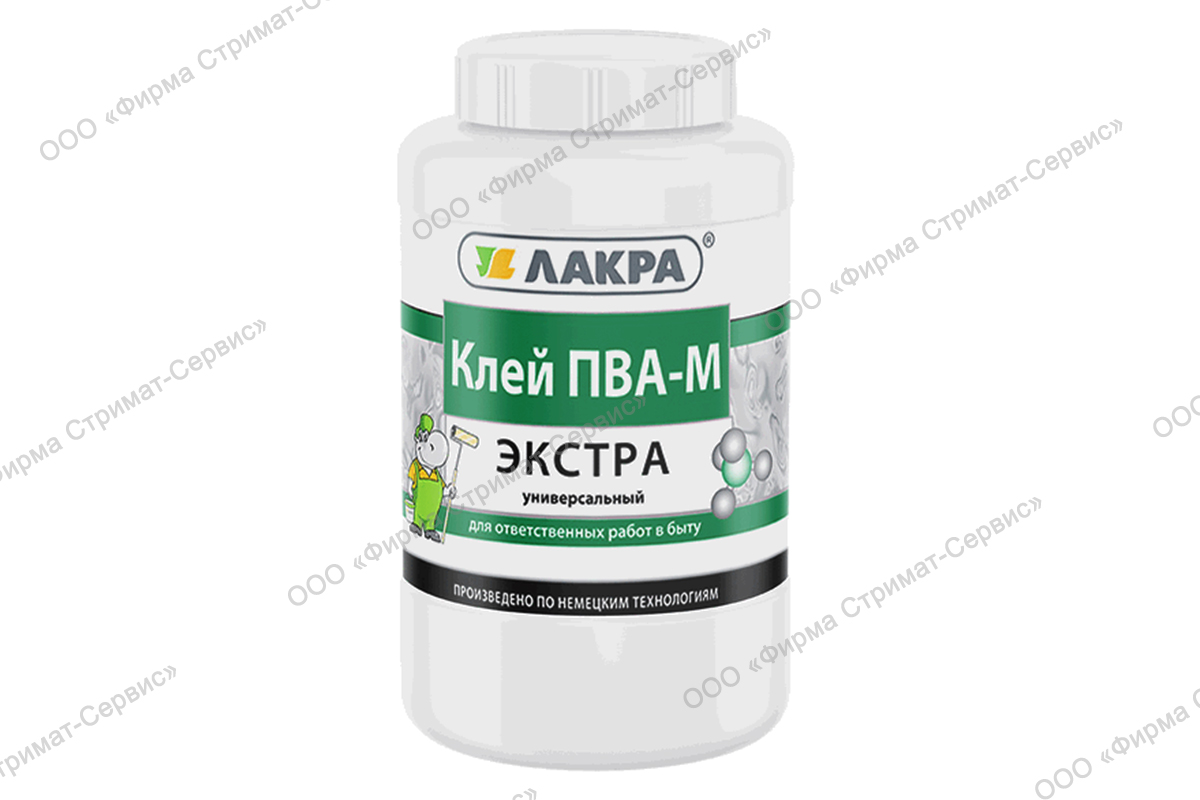 Клей ПВА-М ЭКСТРА универсальный 2,3 кг (уп. 6шт) ЛАКРА