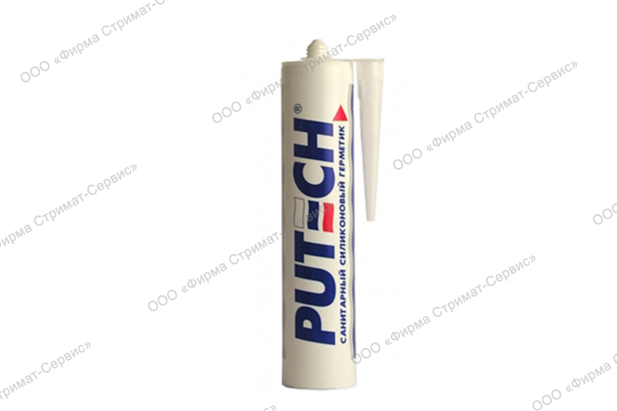 PUTECH" санитар.(белый) силикон.герметик 280 мл (уп.24шт)