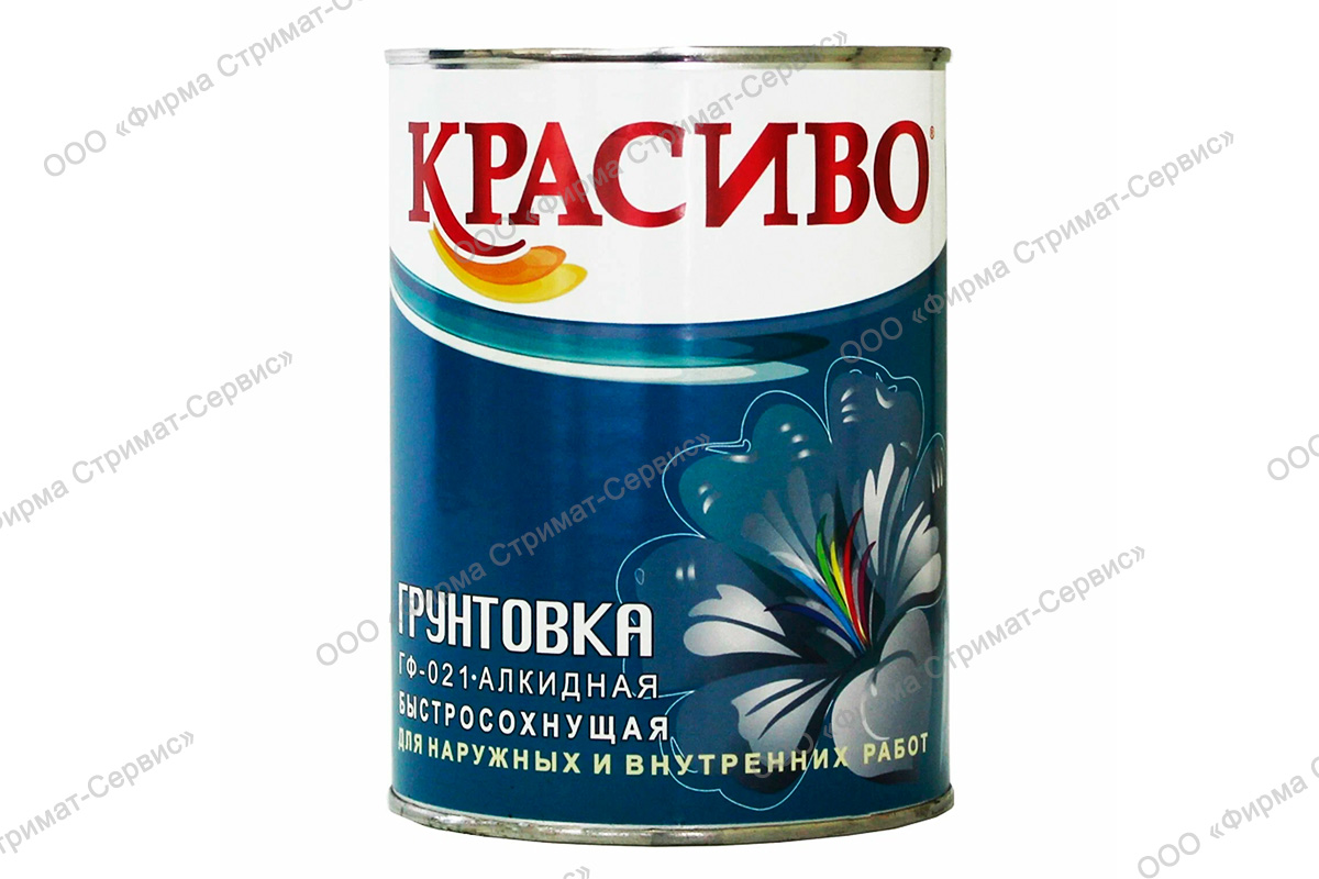  Грунт КРАСИВО ГФ-021 красно-коричневый 0,8кг (уп.14шт) КВИЛ